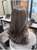 ハイライトミルクティーダブルカラーバレイヤージュケアブリーチ