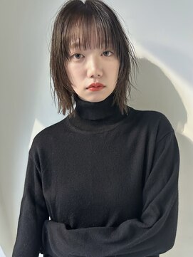 コクーン(Cocoon) ボブウルフ#ミニウルフ#デジタルパーマ#チェリーブラウン