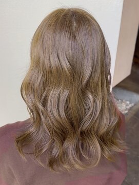 サラジュ 仁川店(SARAJU) 【Wカラー特化】森山担当 ブリーチなし×ヘーゼルベージュ