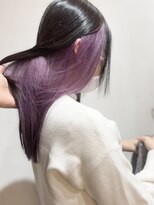 ヨハヘアガーデン(YOHA HAIR GARDEN) ◎インナーカラーピンクラベンダー @shoki_yoha
