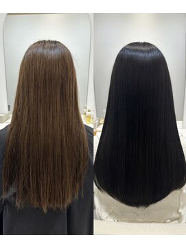 シンシア 銀座(sinsia) カラーとアイロンダメージにはsinsストレートで美髮矯正