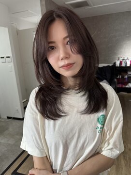 エトワ 中央店(etoi) 大分ミディアムボブレイヤー軽め韓国レイヤーくびれスタイル