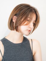 ザ シー 海老名(The C) ボブスタイル 顔周りカット グレージュ 透明感カラー