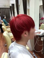 美容室ヒラトヤ 都南店&nbsp;ハイトーンカラーブリーチカラーセンターパートメンズカット