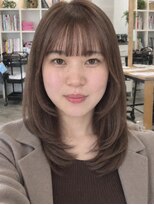 ボンドヘアステージ 良福寺店(BOND hair stage)&nbsp;柔らかヘーゼルベージュ×顔まわりレイヤーで軽やかに♪