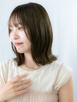 ドクターズ サロン ラブ(Dr's Salon LAB)&nbsp;ツヤ髪オリーブブラウン顔周りレイヤーミディアムg古河20代30代