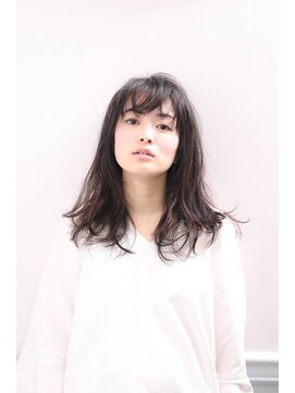 リノ ヘアー デザイン 河原町三条(Lino Hair Design) こなれ女子のラフ感ミディアムスタイル【河原町三条】