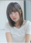 大人かわいい小顔ミディスタイル 担当山下