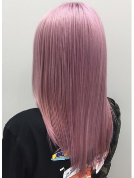 セル(CELL) ハイトーンカラー　トリプルカラー（ブリーチ有）　くすみピンク