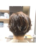ゆるパーマショートボブ