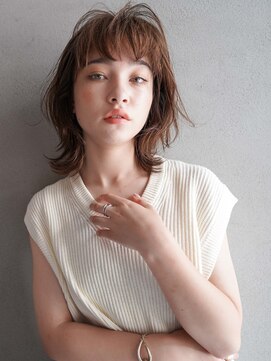 カンナ(Canna) くびれ/ボブウルフ/前髪カット/マロンベージュ/髪質改善/30代