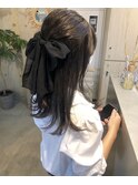 ハーフアップアレンジ