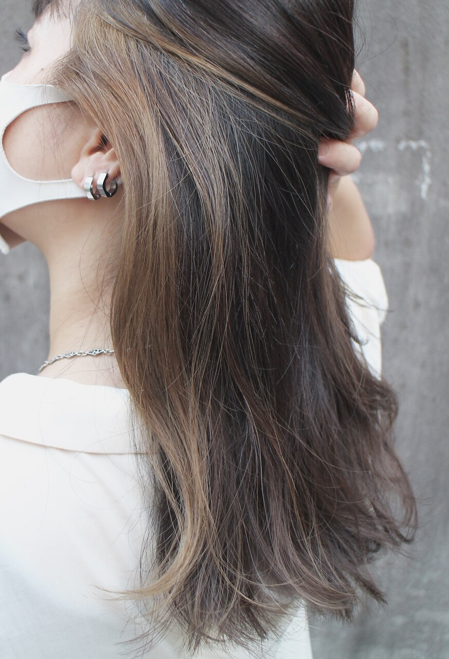 jako】インナーカラー イヤリングカラー 白髪ぼかし：L130948070