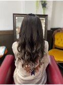 #ブリーチなしでハイライト#エクステ#巻き髪ロングにイメチェン