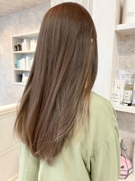 キャアリー(Caary) 福山市美容室Caary人気 透明感冬トレンドくすみベージュカラー