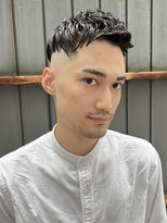フリーク バーバーショップ 都島店(FREAK BARBER SHOP) 直毛改善ピンパーマとスキンフェード