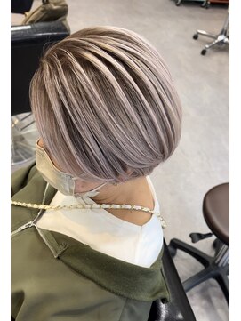 リーベル(Re bell) ショート×バレイヤージュ【白髪対応可能】