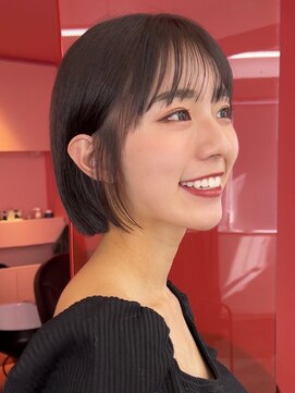 ロンドヴァリー 渋谷店(Lond vallee) 乾かしただけでまとまるボブ×縮毛矯正