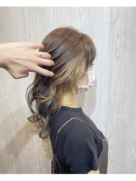 テーラヘアー 土浦店(TELA HAIR) インナーカラー×ゴールドベージュ【TELAHAIR土浦】