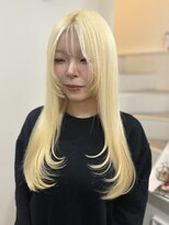 アルファバイオリカ(ALPHA by ORIKA)&nbsp;ブロンドヘア×レイヤーカット