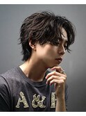 スパイラルパーマ センターパート ニュアンスパーマ ウルフ