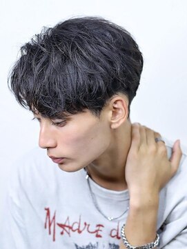 リップスヘアー 千葉(LIPPS hair) 『ラフブラストセンター』#刈り上げ#センターパート1.26