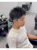 スパイキーショートスパイキーパーマ