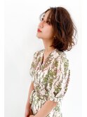大人ボブ×ふわふウェーブ