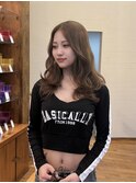 ◆韓国レイヤーカット/ミルクティーベージュ/デジタルパーマ相談