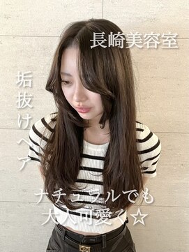 コワファースト長崎シャンプーボーイ 2nd(COIFF1RST 長崎 SHAMPOO BOY) 長崎 レイヤーカット 韓国 ブリーチなしカラー