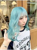水色カラーペールブルーハイトーンカラートリプルカラーホワイト