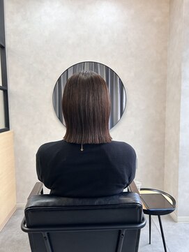マイルームギンザ 銀座店(my room GINZA) 【艶髪スタイル】縮毛矯正　外はねボブ　銀座　東銀座