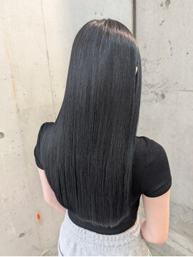 ラニヘアサロン(lani hair salon) 髪質改善カラー/地毛ブラック/ブリーチなし/縮毛矯正