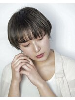 ワースホワイル(WORTH WHILE)&nbsp;マッシュ/オリーブカラー/グレージュショート