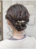 #シニヨン #パーティヘアアレンジ