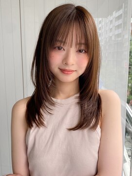 エトラ 渋谷店(etora) 小顔 前髪 レイヤーカット 暗めカラー デザインカラー"