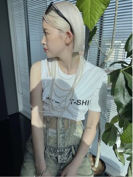 ペレ アネックス 大阪梅田茶屋町店(PELE ANNEX) ミディアムヘア/デザインカラー/フェイスフレーミング/梅田