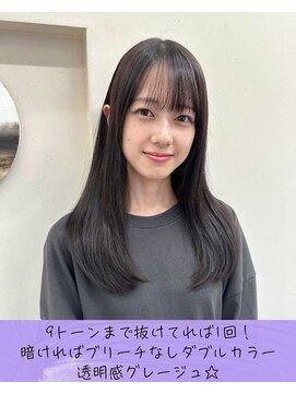 ミウミウヘア(miu miu hair) 透明感グレージュ☆