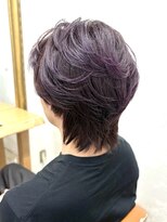 ミッシェル アフロート(michelle afloat) ◆センターパートのライラックウルフ◆