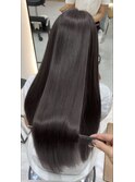 【輝士】ダークグレージュカラー×髪質改善トリートメント