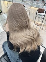 サンクプロジェクト(cinq PROJECT)&nbsp;韓国ヘア顔周りレイヤーミルクティーベージュグレージュカラー