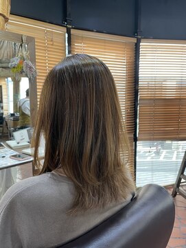 ロッソバイアルター 鎌取(ROSSO by aL-ter) 【アプリコットオレンジ/くびれヘア/ハイライト】千葉香奈