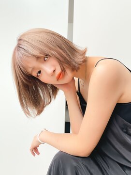 ロウ 銀座(RAW) ボブ　切りっぱなし　外ハネ　銀座