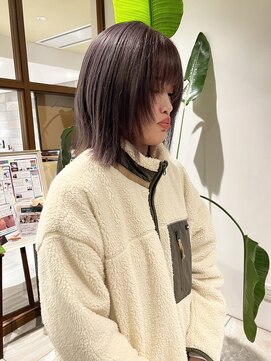 美容室 アイディー i-dee ラベンダーグレージュ×ボブ