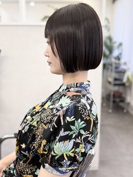 ＊大人綺麗め内巻きミニボブ艶ボブ＊