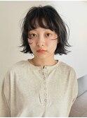 外はねボブ/レイヤーボブ/顔まわりレイヤー/前髪/艶カラー