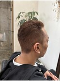 メンズツーブロックメンズパーマ爽やかメンズショート