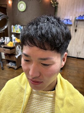 ヘアー スタジオ イワタ(hair studio iwata) くせのない髪にピンパーマ！