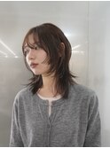 ファッション感のある姫カットレイヤースタイル/まろベージュ