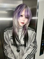 ヌル 原宿店(Null) スラッシュカラー/ルーツカラー/ブリーチデザインカラー/ウルフ